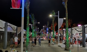 Avenue principale et ses commerces